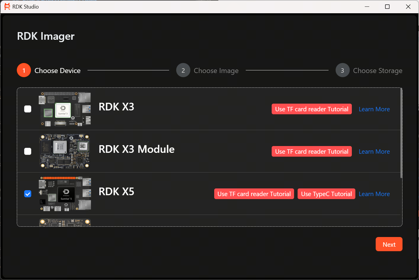 Installation Type Page