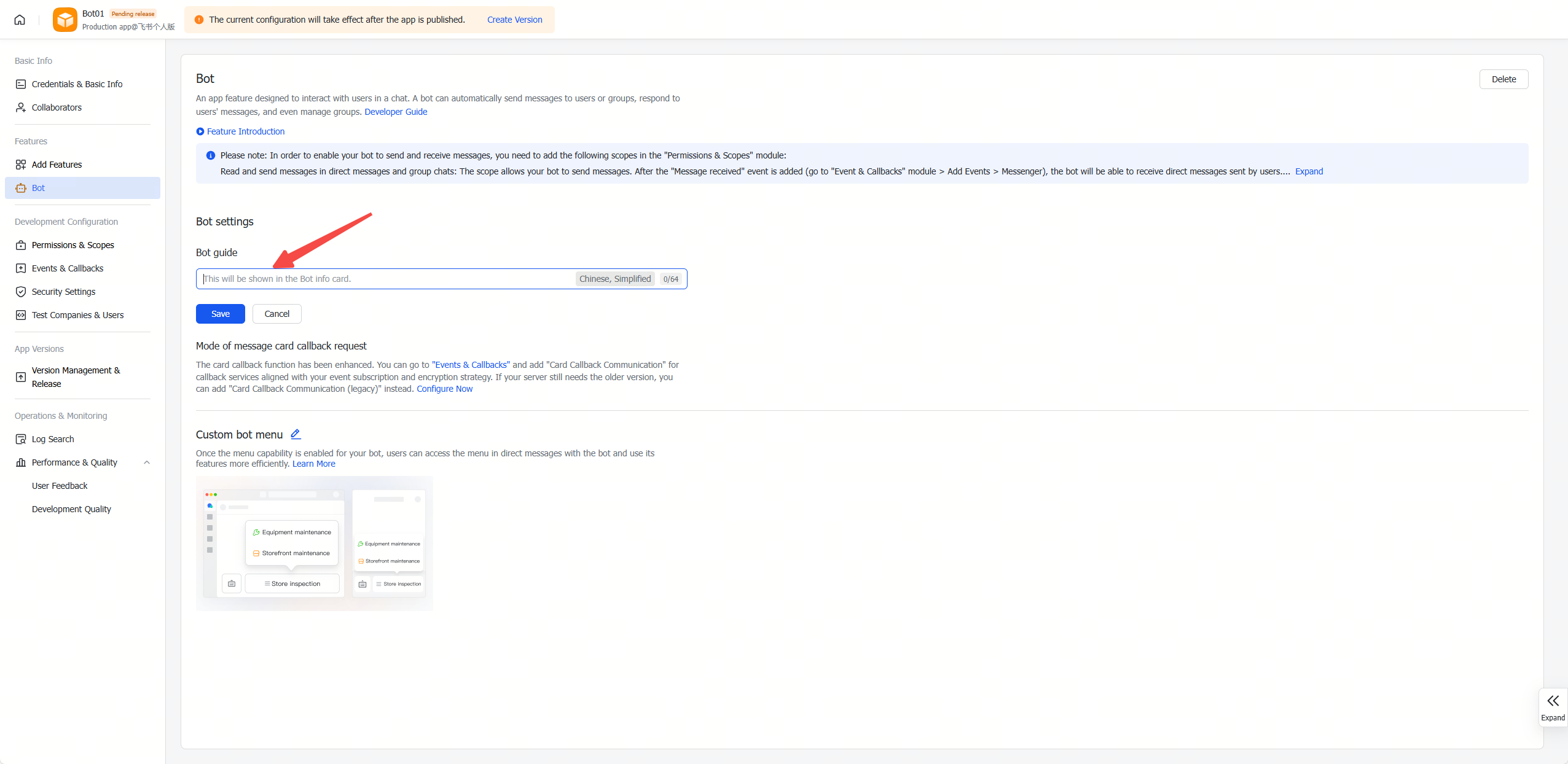 Configure Bot