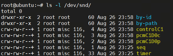USB /dev/snd 节点