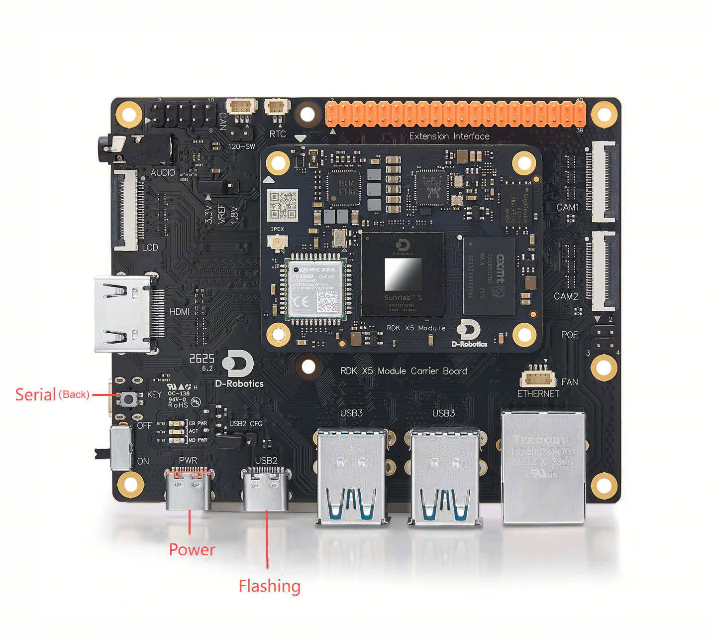 RDK X5 Module XBurn hardware connection